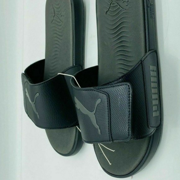 NEW PUMA Mens Starcat Tech Slide Sandals - Black main image 7